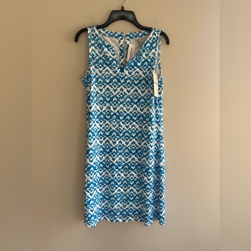 Tommy Bahama NWT Darcy Coastal Tiles Sleeveless Dress in Como Blue, size S - Picture 2 of 14